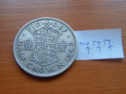 ANGOL ANGLIA 1/2 HALF CROWN KORONA 1949 King George VI 75% réz, 25% nikkel #777