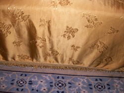 Beautiful old bedspread or large tablecloth with fringes