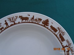 Lucerne, Switzerland, a plate made for the Berndorf restaurant with pictures of alpine life