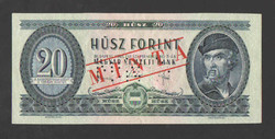 20 forint 1965. MINTA.  UNC!!  RITKA!!