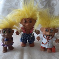 Vicces troll babák, sárga hajúak