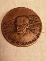 Széchenyi Zsigmond 10 cm bronz plakett
