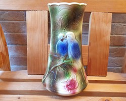 Antique majolica vase