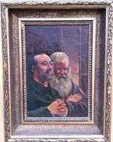 FK/052 - Bartholomeidesz Kálmán – Szerzetesek imája című festménye