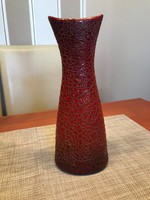 Zsolnay repesztett ökörvér mázas váza