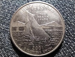 USA 50 State Quarters Rhode Island 1/4 Dollár 2001 D (id40974)