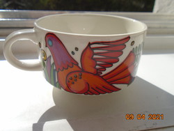  Villeroy&Boch "Acapulco" Vitro porcelán színes galambos virágos teás csésze