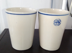 PTTK  logos retro porcelán lengyel emlék pohár párban (Lengyel Turisztikai és Városnéző Társaság)