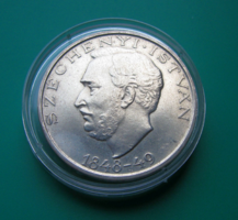 1948 - Széchenyi - ezüst 10 forint - Fordított peremirattal - kapszulában 