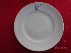 Drasche porcelán kistányér, "K pincér"  jelzéssel, átmérője 20 cm.  Vanneki!