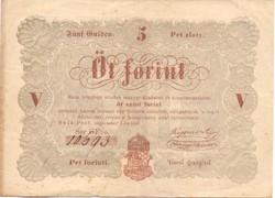 5 Ft-os Kossuth-bankó (1848)