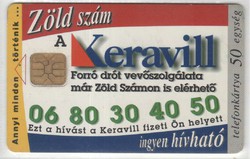 Magyar telefonkártya 0663 1997 Keravill ODS 3   100.000 darab   