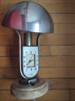 Art deco gomba mofém lámpa-óra, 30 cm