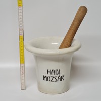 "Hadi mozsár 1914-1917" I. világháborús porcelán mozsár törővel (1619)