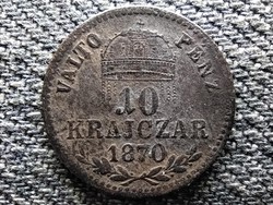 Osztrák-Magyar Forint .400 ezüst 10 Krajcár 1870 KB (id48095)