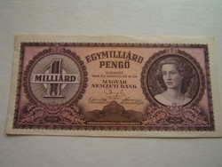 Egy milliárd pengő (hajtatlan) 1946