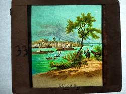 Antik dia. Üveglapra festett képek. 1870-1906  Események 1db    27.