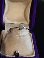 Fehérarany gyűrű 0,56ct gyémánt kővel  