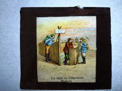 Antik dia. Üveglapra festett képek. 1870-1906  Események 1db    3.