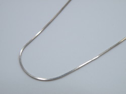 KK1196  Szögletes kígyó mintájú ezüst nyaklánc 925 fémjelzett 