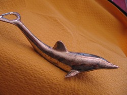 Delfin forma sörnyitó, kupaktekerő , ezüstözött