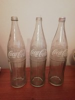 Retro Coca-Cola üvegek, 1literes- 89,90,91