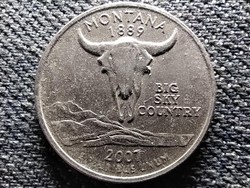 USA 50 State Quarters Montana 1/4 Dollár 2007 D (id47203)