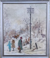 Raksányi Lajos – Téli séta című festménye – 124.