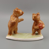 Medve kerámia szobor, Vintage figura,Bodrog Kereszturi Keramia