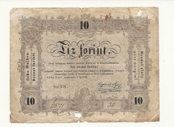 1848 as 10 forint Kossuth bankó papírpénz bankjegy 1848 49 es szabadságharc pénze szép lyukas