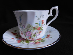 Royal Kendal teás/hosszú kávés szett szamócás/virágos mintával