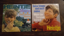 Heintje -Mama -1967 , Ich sing ein  Lied für dich - 1969    2 db kis antikvár bakelit lemez- 