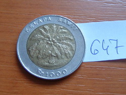 INDONÉZIA 1000 RÚPIA 1996 BIMETÁL PÁLMAFA #647