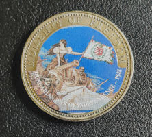 Libéria 10 dollár 2001 UNC Érmetokban