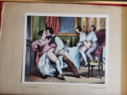Deveria Henry Victor 1829-1897 bider erotikus litográfia sorozat egy egy darabjai!!!! Nagyon ritkák!
