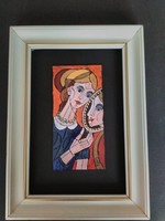 Józsa János festőművész Nő tükörrel