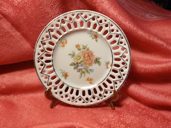Floral porcelain ornament plate, ring plate