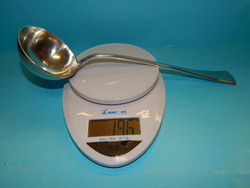 Ezüst merőkanál súlyárban , 800-as finomság, a XX. szd. első fele