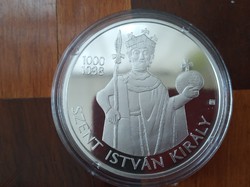 Szent István király 15000 forint ezüst érme certivel leírással 2021 PP