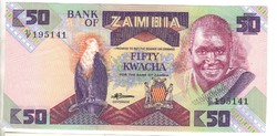 50 kwacha 1986 UNC Zambia