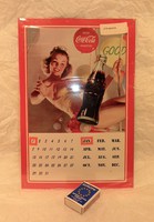 Coca Cola raklámtábla, naptár. Gyűjtőknek.