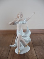 Wallendorf porcelán táncosnő