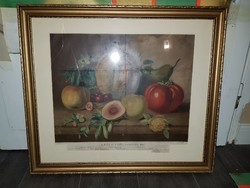 1864 oil print, in excellent condition, nice frame, broken glass