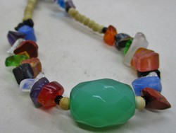 Special old bone and gem necklace