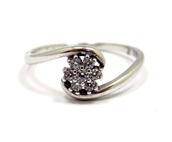Virágos köves ezüst gyűrű (ZAL-Ag71135)