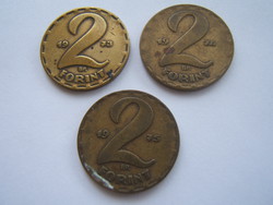 2 forint 1973-75 3db