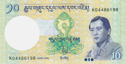 Bhután 10 Ngultrum 2006 UNC