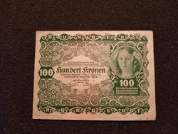 Gyönyörű 100 Korona 1922