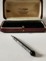 Antik ezüst ceruza onix véggel / Antique silver pen with onix ball end