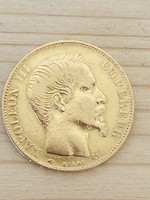 Arany Napóleon 20 frank 1856